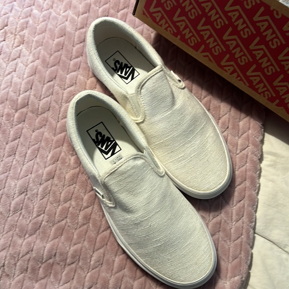 White linen slip on Vans - Picture 2 of 5